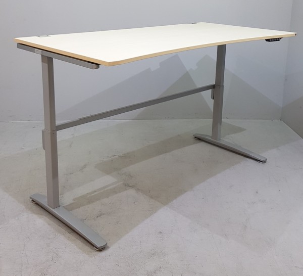 K & N - Steh-Sitz-Schreibtisch 200 cm, Ergo Memory