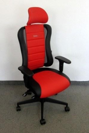 Bürodrehstuhl - Sitness Racer RS, schwarz/ rot