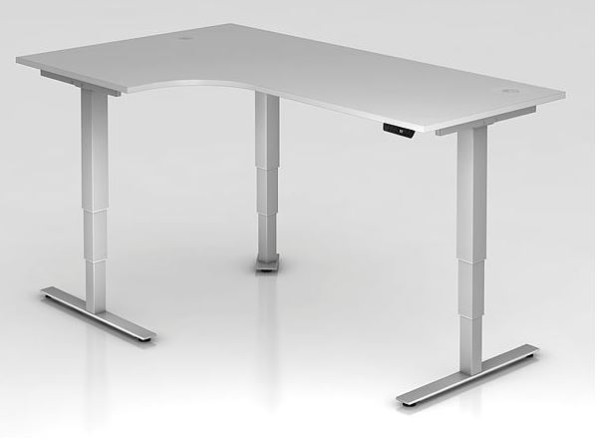 Steh- Sitz- Winkel- Schreibtisch 200 x 120 cm, mem