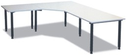 Winkel- Schreibtisch 200 x 280 cm HV, grau