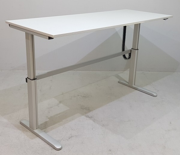 CEKA - Steh- Sitz- Schreibtisch 200 cm, sahara