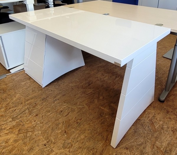 techo - Schreibtisch B 160 cm HV, weiß