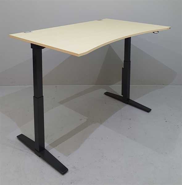 K & N - Steh-Sitz-Schreibtisch 200 cm,ahorn Talo.S