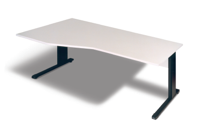 Freiform- Schreibtisch B 180 cm, L