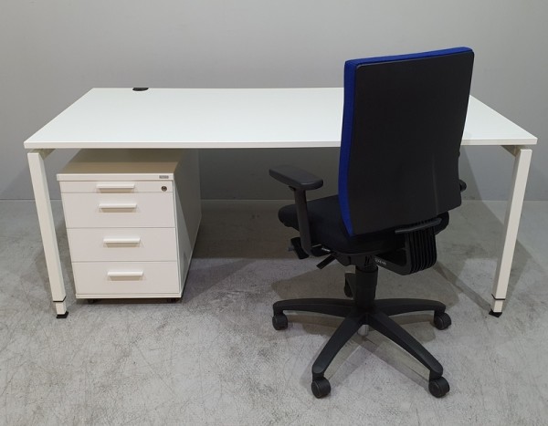 Febrü - Schreibtisch + Container + Stuhl